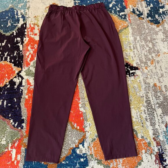 Lululemon Keep Moving Pant 7/8 High Rise Luxtreme, Cassis (Burgundy), Size 10 - Picture 9 of 16